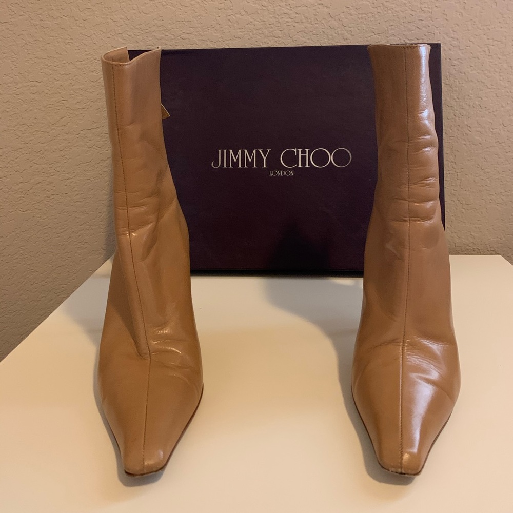 Jimmy Choo Tan Booties